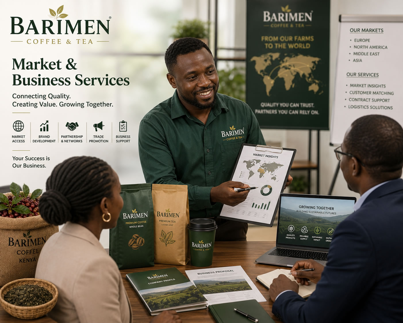 We provide specialized Export Consulting and Market & Business Services for the coffee and tea sectors—bridging the gap between behind-the-bar mastery and global trade