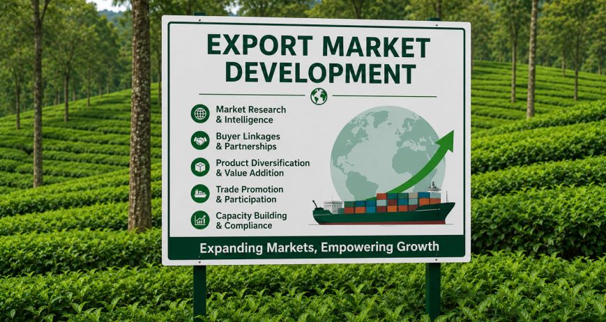 Expanding Kenyan tea and coffee.