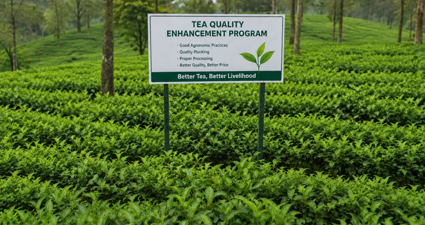Supporting tea factories and growers in improving leaf quality, harvesting techniques, and processing standards.